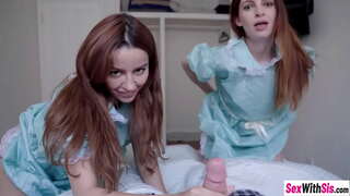 Babes Maya Kendrick kwaye zinokuphathwa Vanna Bardot usharedi guy omkhulu nzima dick phambi hardcore ngesondo