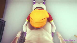 Dragon Ball Hentai - Pika E Parë Pan boobjob, thith dhe për të depërtuar