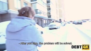 DEBT4K. Calibri Angel tábhairne nach féidir a fháil t-airgead ach is féidir léi a úsáid a gnéasach charms